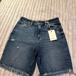 KanCan Distressed Blue Jean Shorts